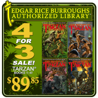 Edgar Rice Burroughs Authorized Library (Tarzan<sup>®</sup> Books 1-4)  4 for 3 Sale